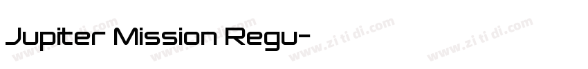 Jupiter Mission Regu字体转换
